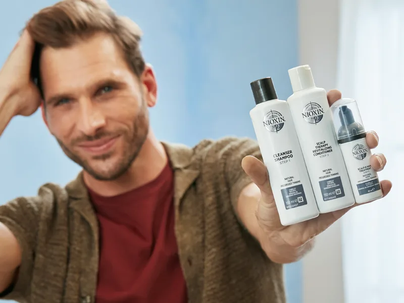 Nioxin System Treated Hair with Thinning System 2 | Natural Hair, Progressed Thinning(3-Month Supply) 3 Piece Set - nioxin system 2 kit