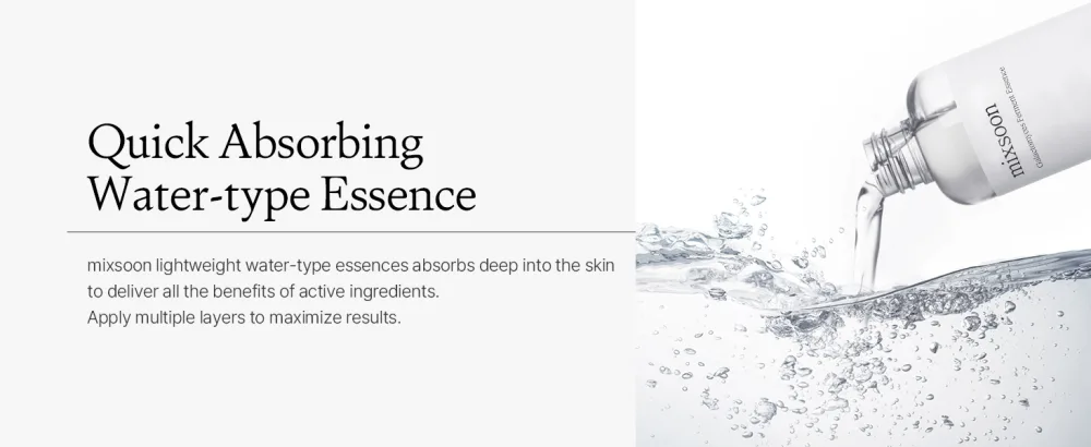mixsoon No.1 Essence Layering Set (Soondy Centella Asiatica +Galactomyces+Bifida) 3.38fl.oz*3ea 10.14fl.oz - quick absorbing water-type essence