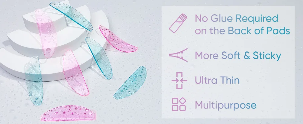 No Curl Lash Lift Rods Eyelash Perm No Glue Self Sticky Lash Lift Pads Soft Eyelash Lift Tools(Blue) - lash lift kits