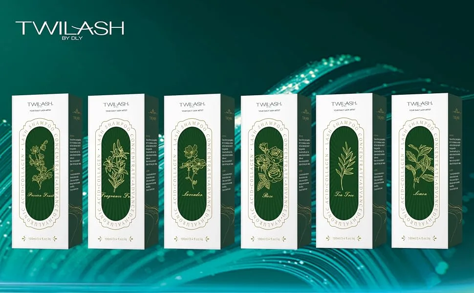 Lash Shampoo Concentrate (100ml/ 3.42oz): Deep Cleanse Long-Lasting Hydration Gentle Formula (Sensitive Eyes & Lash Extensions Makes Up To 20.5oz) 6 Customizable Fragrances (Unscented) Unscented 100ml - 1001
