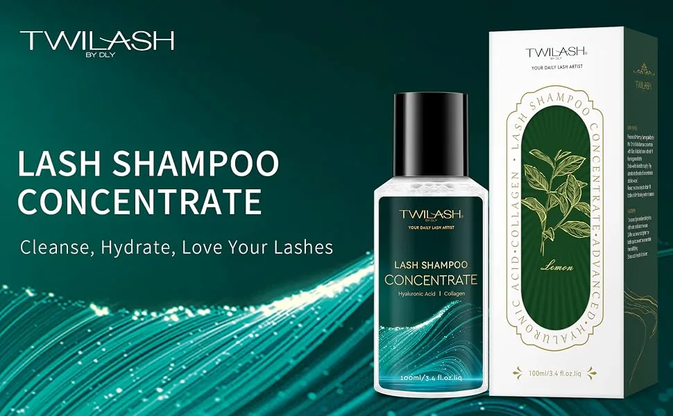 Lash Shampoo Concentrate (100ml/ 3.42oz): Deep Cleanse Long-Lasting Hydration Gentle Formula (Sensitive Eyes & Lash Extensions Makes Up To 20.5oz) 6 Customizable Fragrances (Unscented) Unscented 100ml - 1002