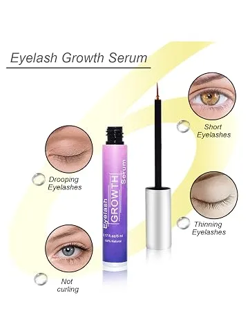 Eyelash Growth Serum for Longer Fuller Thicker Lashes Make Lashes More Dense Slender (Eyelash -1) - jeosisy Eyelash Growth Serum