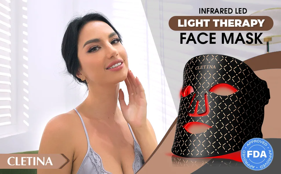 LED Light Therapy Mask Red Blue Near-Infrared Face Light Therapy Mask for Acne Wrinkle - product information 6