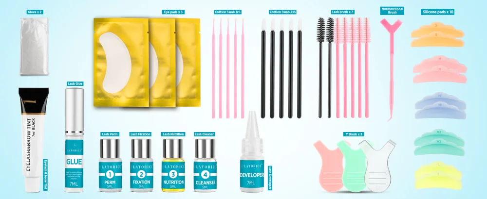Lash Lift kit Brow Lamination: Professional Eyelash Perm Kit - Black Eyelash Eyebrow Curling Set - Eyelash Perm Kit