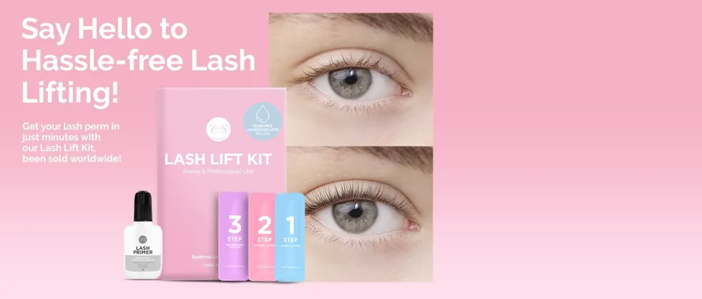 At Home Brow Lamination Kit - DIY Eyebrow Lamination Kit Professional Eye Brow Perm Kit Instant DIY Eyebrow Lift Kit for Fuller Thicker Brows Lasts For Upto 8 Weeks - LASH LIFT KIT
