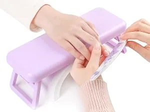 Nail Arm Rest Large Aurora Dazzling Hand Rest for Nails Tech Microfiber Leather Nail Arm Rest Cushion Professional Arm Rest for Nails Tech - Leather Nail Arm Rest