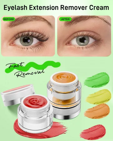 Eyelash Extension Remover Cream Professional Lash Remover for Lash Extensions Low Irritation Fast Dissolution Lash Extension Remover Cream for Salon Use 5g (Strawberry) - EYELASH EXTENSION REMOVER