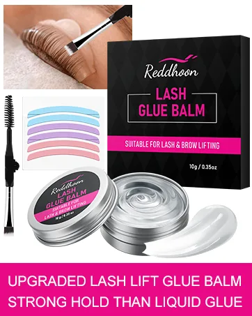 Eyelash Extension Remover Cream Professional Lash Remover for Lash Extensions Low Irritation Fast Dissolution Lash Extension Remover Cream for Salon Use 5g (Strawberry) - LASH LIFT GLUE BALM