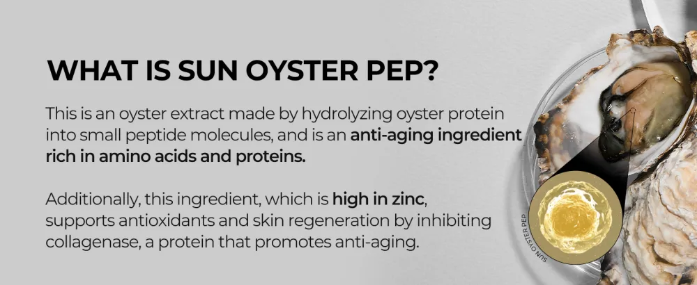 Oyster Pep3 Renewal Ampoule 30ml - Main Ingredient