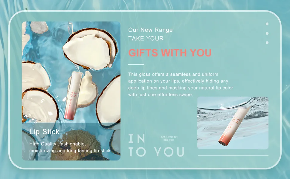 INTO YOU Lip Gloss Coco Liquid Moisturizing Lipstick Long Lasting Lip Stick Lip Stain Makeup Glitter Shine Non-sticky Lipstick for Women (CC04) - product information 16