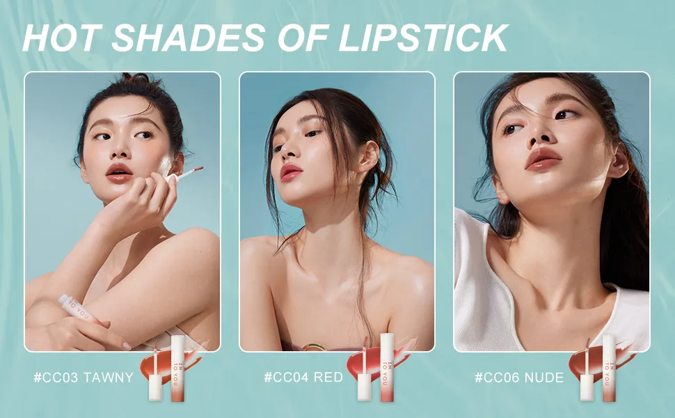 INTO YOU Lip Gloss Coco Liquid Moisturizing Lipstick Long Lasting Lip Stick Lip Stain Makeup Glitter Shine Non-sticky Lipstick for Women (CC04) - product information 17