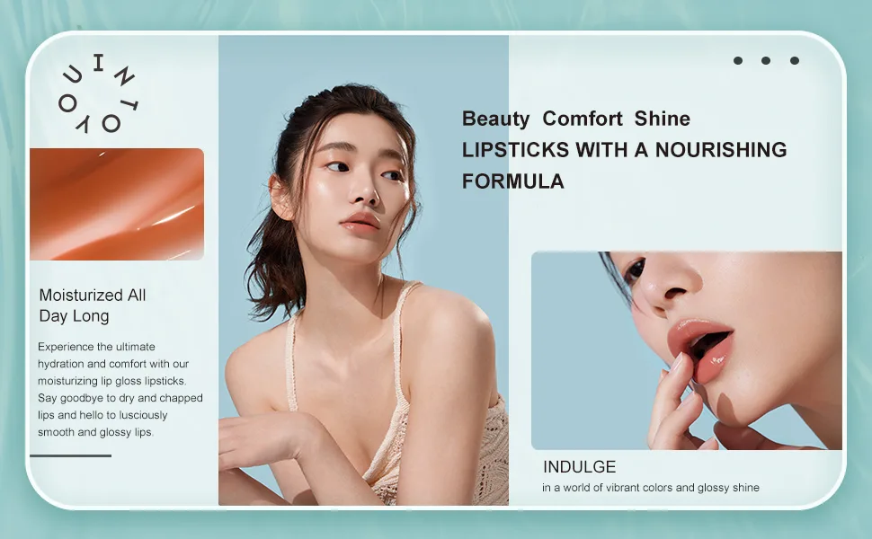 INTO YOU Lip Gloss Coco Liquid Moisturizing Lipstick Long Lasting Lip Stick Lip Stain Makeup Glitter Shine Non-sticky Lipstick for Women (CC04) - product information 18