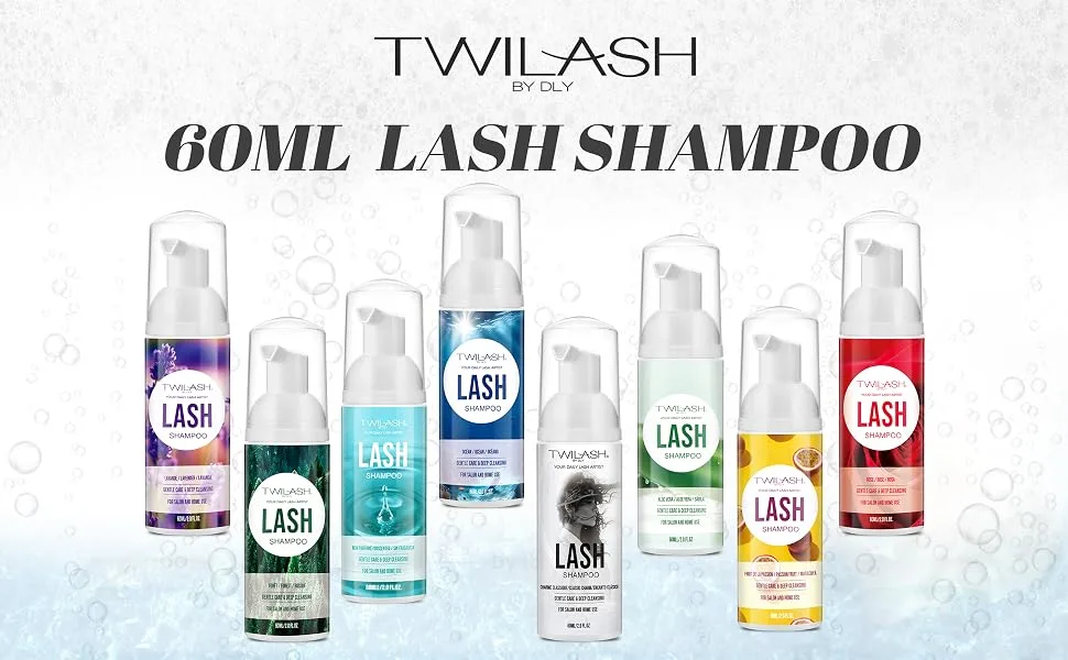 Shampoo for Lash Extensions Unscented 2 Fl Oz / 60ml - Includes 2 Brushes for Cleansing - Cleanser for Professional Salon and Home Use - product information 10