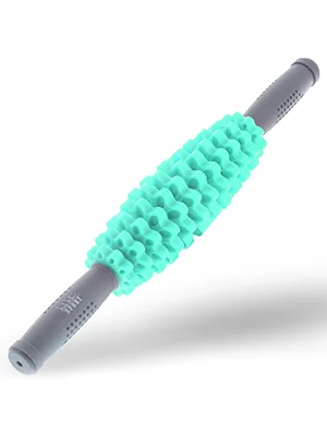 Nicole Miller Muscle Roller, 16.5" Body Massage Back Leg Muscle Roller Stick for Relief Muscle Soreness (Teal) - massage roller