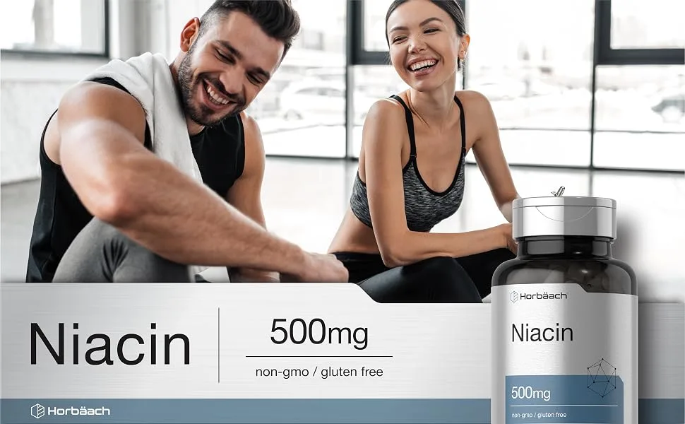Horbäach Niacin 500mg - 100 Capsules - Niacin