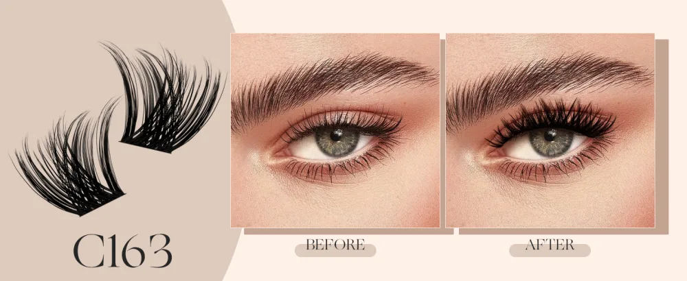 LASHVIEW Lash Clusters DIY Eyelash Extensions Mega Volume Individual Lashes Eyelash Clusters Extensions Wispy Lashes Cluster DIY at Home(Volume D-10-16mix) 703 D curl - LASHVIEW