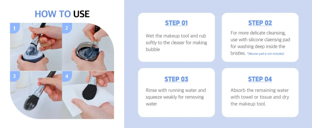Solid Makeup Brush Cleaner 300+ Usage | Convenient Makeup Cleaner for Both Brushes & Puffs | Cosmetic Brush Cleaner Charcoal Included | Compact Size - studio17 makeup brush & puff cleanser cleaner compact size usage easy charcoal