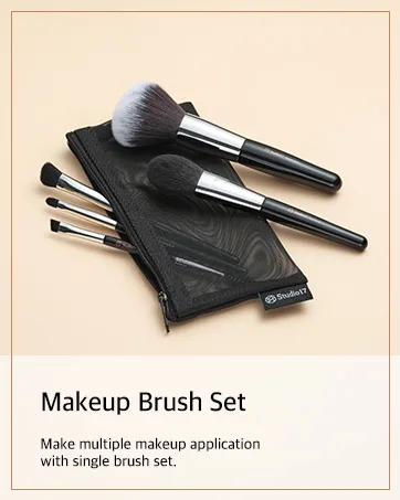 Solid Makeup Brush Cleaner 300+ Usage | Convenient Makeup Cleaner for Both Brushes & Puffs | Cosmetic Brush Cleaner Charcoal Included | Compact Size - studio17 makeup spatula foundation tool flat brush puff cleanser silicone lip eye shadow set