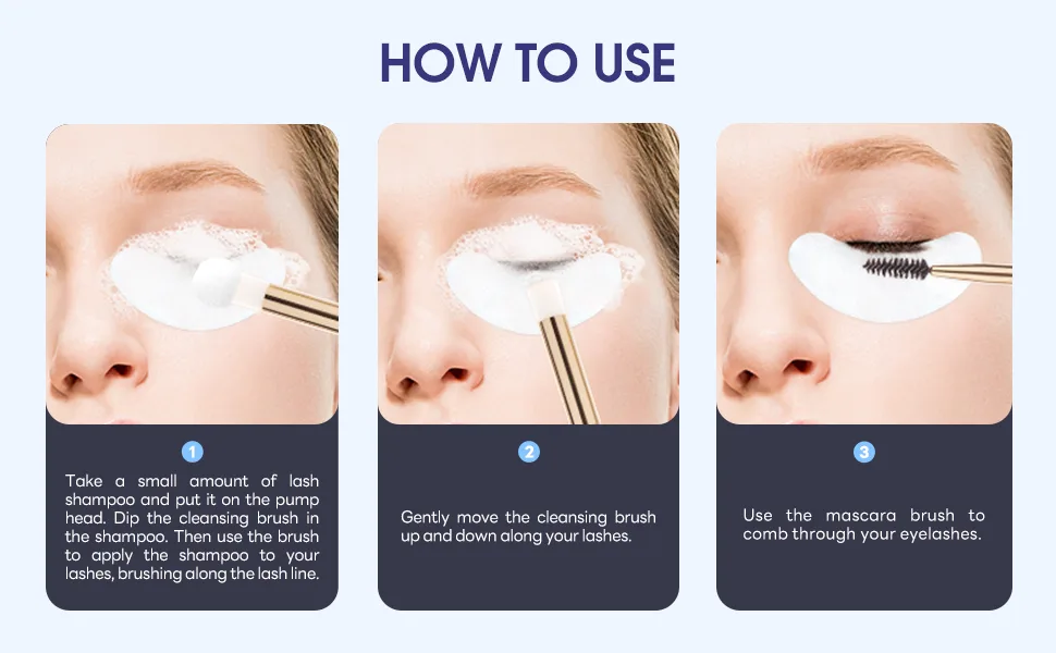 Lash Shampoo For Lash Extensions 1l Lash Extension Shampoo Easy To Use And Rinse For Home Use And Salon Lash And Brow Shampoo (UNSCENT) - LASH SHAMPOO
