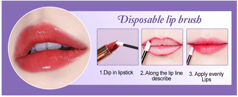 BS-MALL Disposable Makeup Tools: Mascara Brush Lip Brush Eyeliner Brush Seamless Hair Clips and 4 Triangular Powder Puffs - product information 27