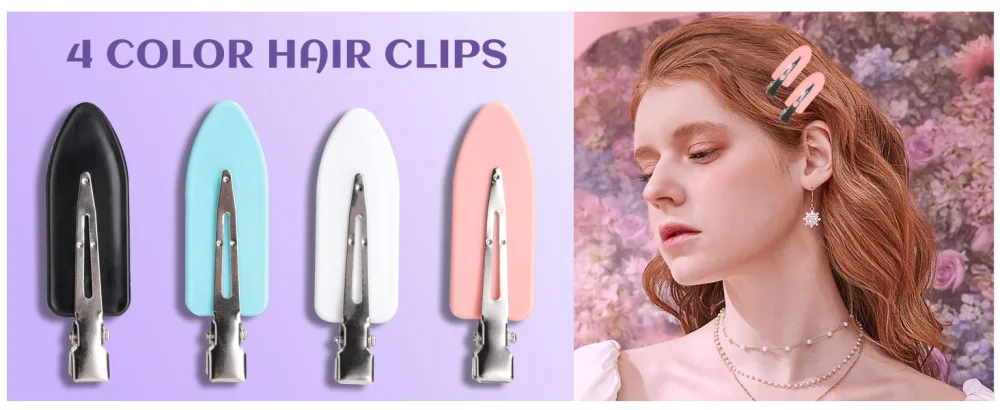 BS-MALL Disposable Makeup Tools: Mascara Brush Lip Brush Eyeliner Brush Seamless Hair Clips and 4 Triangular Powder Puffs - product information 28