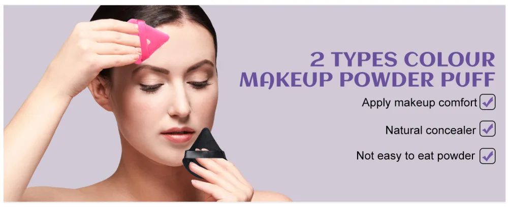BS-MALL Disposable Makeup Tools: Mascara Brush Lip Brush Eyeliner Brush Seamless Hair Clips and 4 Triangular Powder Puffs - product information 29