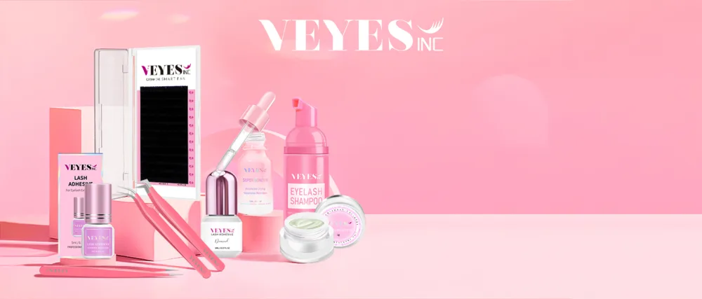 VEYES INC Cream Lash Remover for Lash Extensions 10g Low Irritation Eyelash Glue Remover Lash Tech Supplies for Professional or Salon Use Peach - VEYES banner PC