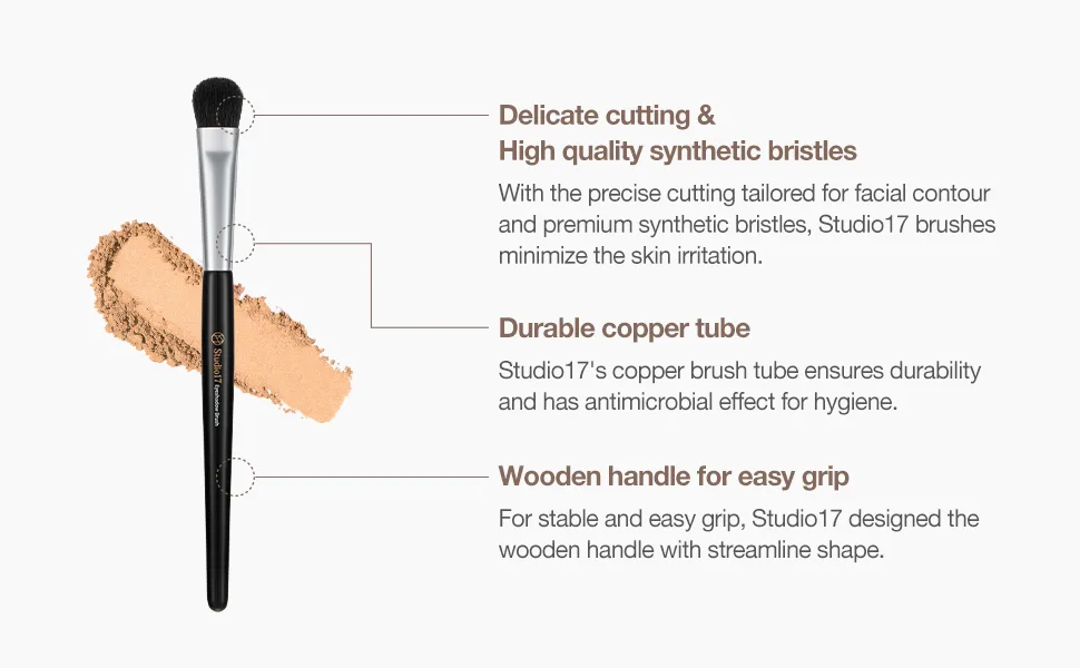 Detail Eye Defining Brush | Professional Makeup Brush with Premium Synthetic Bristles | Flawless Korean Eye Makeup Brush. - studio17 brush blusher foundation eyemakeup eye set brush eyeshadow makeup korean makeup kbeauty
