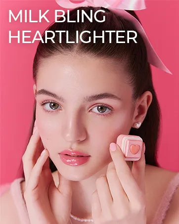 Colorgram Sebum Retouching Blur Pact | Poreless-Looking Pressed Setting Face Powder for Normal to Oily Skin Provides Weightless Matte Finish with Soft Focus Effect - milk bling heart lighter