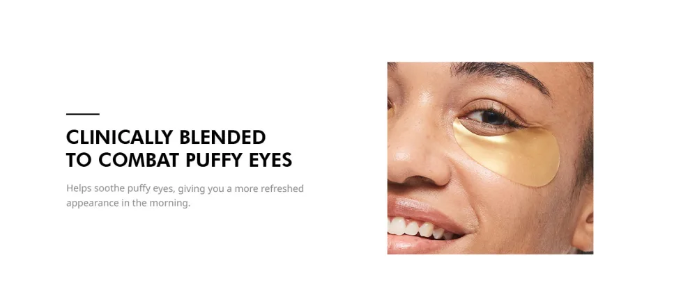 depology Restoring Hydrogel Under Eye Patch | 60 Patches | Brightening Caffeine Gold Pads for Dark Circles | Puffiness | Wrinkles | Refresh | Travel - clinically blended to combat puffy eyes