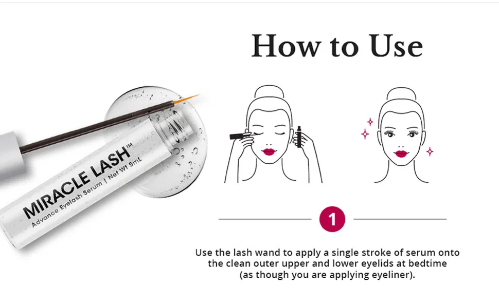5th & Glow Miracle Lash Enhancing Serum Eyelash Serum to Nourish Hydrate and Protect Eyelashes Promotes Lash Growth - How to use