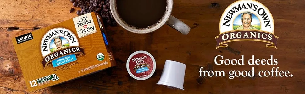 Newman's Own Organics Special Blend, Single-Serve Keurig K-Cup Pods, Medium Roast Coffee, 96 Count Special Blend 96 Count (Pack of 1) - Newman