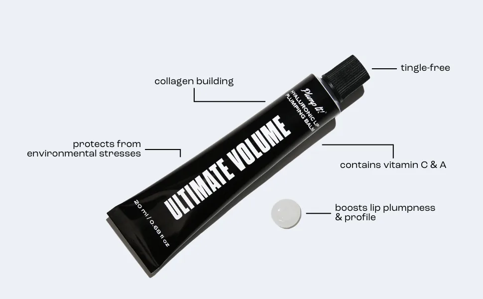 Plump It! | Hyaluronic Lip Balm | Intense Hydration Formula | UV filter - Plump It! Hyalurnic Lip Plumping Balm