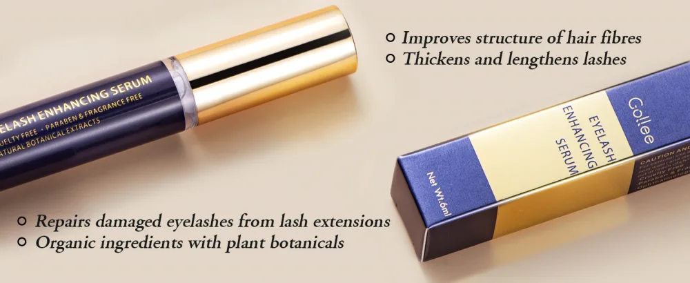 Eyelash Growth Serum with Enhancing Peptides for Longer Fuller Thicker Lashes - Cruelty-Free 6ml - eyelash growth serum