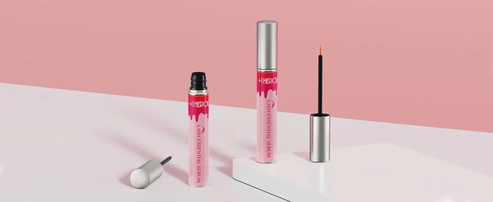 Lash Serum Based On Botanical Formula Lash Essential Serum For Nourishing Lashes & Brows (5ML 5-Month Supply) (pink) - eyelash_enhancing_serum_lash_enhancer_serum