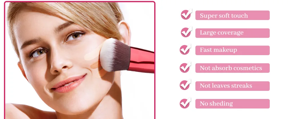 Blending Contour Brush for Makeup Foundation Contour Concealer Brush Set Foundation Brush for Liquid Makeup Cream Dual Sided Makeup Brushes Good for Travel - blending brush for makeup