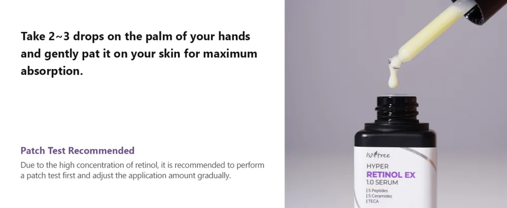 ISNTREE Hyper Retinol EX 1.0 Serum 20ml | 5 Peptides | 5 Cermaides | Helps Reduce Fine Lines - hyper_retinol_ex_serum_pc_05