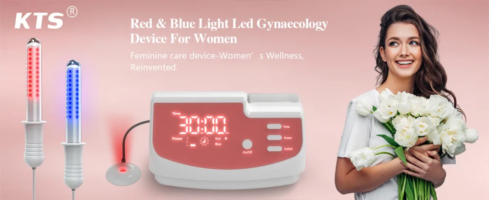 KTS Red & Blue Led Light Therapy Device Vaginal Care Women Gynecological for Rejuvenation Diminish Inflammation Home Use - product information 11