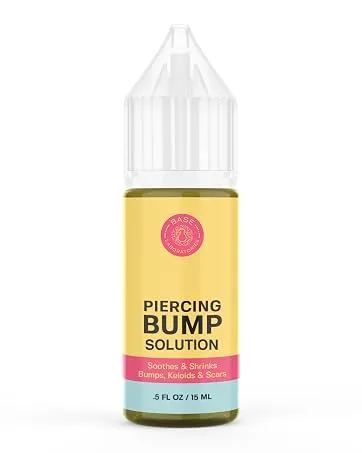 BASE LABORATORIES Ultimate Healing Piercing Aftercare Kit | Piercing Aftercare Spray + Keloid Piercing Bump Treatment Oil + Piercing Cleaner Swabs | Keloid Bump Removal - Saline Solution for Piercings - piercing bump oil