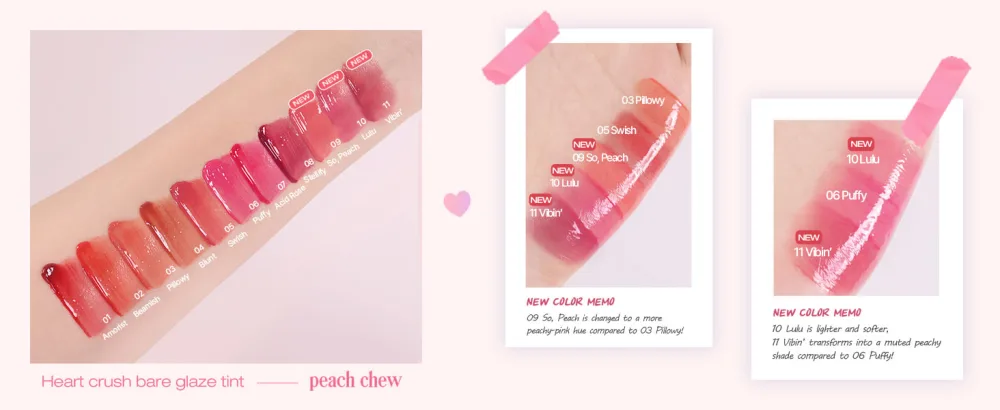 HOLIKA HOLIKA Heart Crush Bare Glazed Tint (04 Blunt) - product information 14