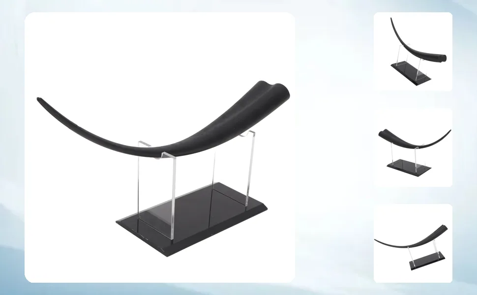 Large Eyelash Teaching Diaplay Model Huge Thicken Flat Buttom Double Tip Training Demonstration Tool with Acrylic Display Stand Professional Eyelash Teaching Tool for Eyelash - 1417230003911-1