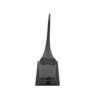 Large Eyelash Teaching Diaplay Model Huge Thicken Flat Buttom Double Tip Training Demonstration Tool with Acrylic Display Stand Professional Eyelash Teaching Tool for Eyelash - 1417230003911-2