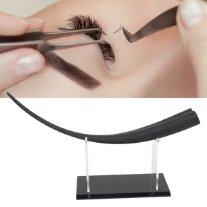 Large Eyelash Teaching Diaplay Model Huge Thicken Flat Buttom Double Tip Training Demonstration Tool with Acrylic Display Stand Professional Eyelash Teaching Tool for Eyelash - product information 28