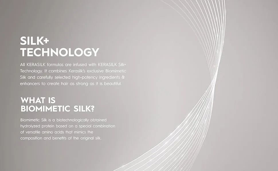 KERASILK Volumizing Foam Conditioner | Provides Weightless Hydration | Enhances Volume | Detangles | For Fine Limp Flat Hair | 150ml - Kerasilk Biomimetic Silk. Silk+ technology
