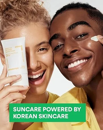 innisfree Daily UV Defense Sunscreen Broad Spectrum SPF 36 Invisible Korean Sunscreen with No White Cast 3.38 oz / 100 ml - Suncare