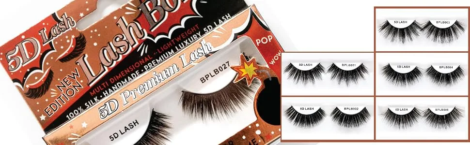 BlackPink LashBomb Handmade Silk False Eyelashes 5D Lash Multi Dimensional Lightweight Eye Lashes (BPLB006) - BlackPink LashBomb Handmade Silk False Eyelashes 5D Lash Multi Dimensional Lightweight Eye Lashes