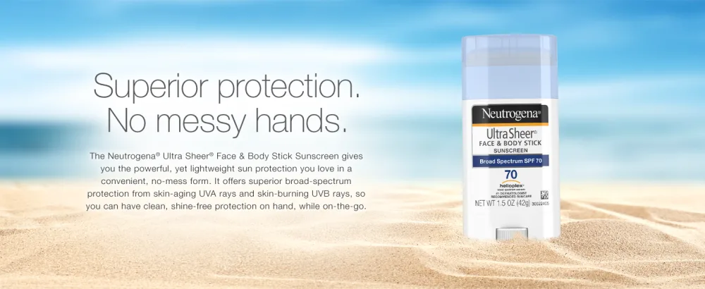 Neutrogena Ultra Sheer Dry-Touch Water Resistant and Non-Greasy Sunscreen Lotion with Broad Spectrum SPF 70, 3 Fl Oz (Pack of 1) - No Messy Hands