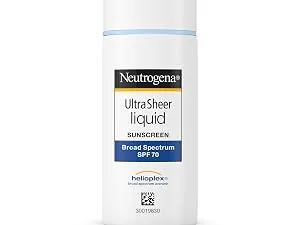 Neutrogena Ultra Sheer Dry-Touch Water Resistant and Non-Greasy Sunscreen Lotion with Broad Spectrum SPF 70, 3 Fl Oz (Pack of 1) - The perfect complement to a daily makeup routine.