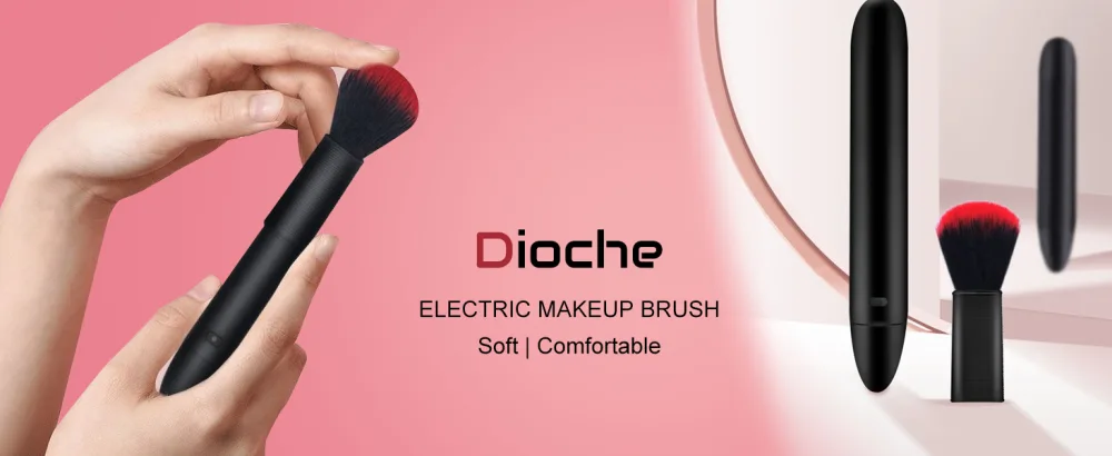 Electric Makeup Brush 10 Gears Rechargeable Multifunctional Waterproof Blush Brush for Contouring Highlight and Airbrush - Electric Makeup Brush
