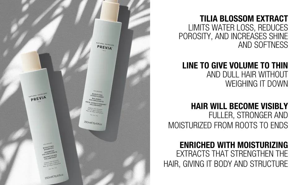 Previa Volumising Bodifying Hair Kit - Volumizing Shampoo and Conditioner (8.45 oz) and Extra Strong Hairspray (6.7 oz) - Bodifying B2